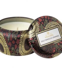 Looking Playing Loving Voluspa GOJI TAROCCO Orange Petite Tin Candle