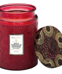 Voluspa GOJI TAROCCO Orange Large Jar Candle