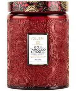 Voluspa GOJI TAROCCO Orange Large Jar Candle