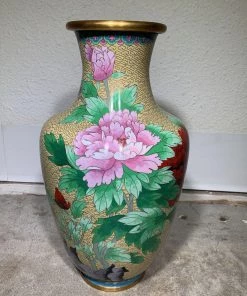 HausOfRex Looking Playing Loving Vintage Cloisonne Vase