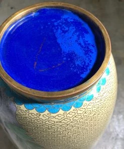 HausOfRex Looking Playing Loving Vintage Cloisonne Vase