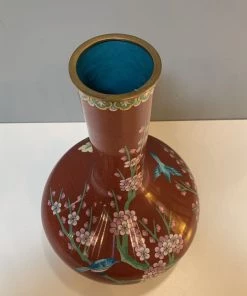 HausOfRex Looking Playing Loving Vintage Imperial Cloisonne Red Vase 7 HausOfRex Looking Playing Loving Vintage Imperial Cloisonne Red Vase