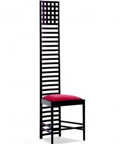 Living Hill House 1 Chair By Charles Rennie Mackintosh For Cassina 1973 H 95" X W 28.5" D 25"
