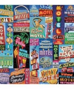 HausOfRex Vintage Motel Signs Puzzle
