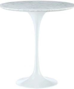 HausOfRex Living Tulip 20" Side Table Marble Top