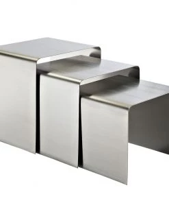 HausOfRex Living Steel Waterfall Nesting Table