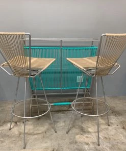 HausOfRex Vintage Spaghetti Outdoor Bar & Chairs Living