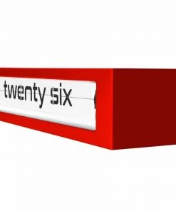 HausOfRex Looking Playing Loving Texttime Metal Red Clock By "Renee Vendrig"