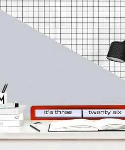 HausOfRex Looking Playing Loving Texttime Metal Red Clock By