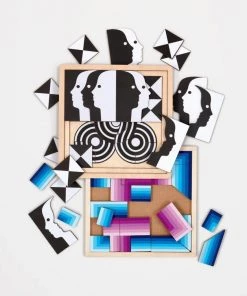 HausOfRex Looking Playing Loving Jonathan Adler Atlas 3 Layer Wood Puzzle