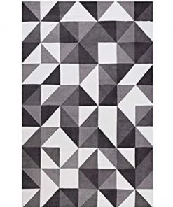 HausOfRex Geometric Triangle Area Rug 8' X 10' Living